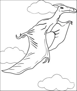4243-pterodactyl-dinosaur-coloring-page-border (Kopyala)